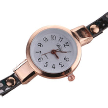 Bracelet Watch Women Rhinestone Crystal Dress Clock Leatheroid Gift Quartz Relogio Feminino CF