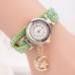 Bracelet Watch Women Rhinestone Crystal Band Dress Clock Gift Wave Dial Analog Wrist Relogio Feminino CF