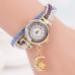 Bracelet Watch Women Rhinestone Crystal Band Dress Clock Gift Wave Dial Analog Wrist Relogio Feminino CF