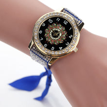 Bracelet Watch Women Rhinestone Crystal Dress Clock Ladies Braided Band Analog Quartz Relogio Feminino CF