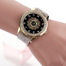 Bracelet Watch Women Rhinestone Crystal Dress Clock Ladies Braided Band Analog Quartz Relogio Feminino CF