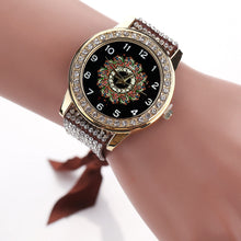 Bracelet Watch Women Rhinestone Crystal Dress Clock Ladies Braided Band Analog Quartz Relogio Feminino CF