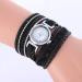 Bracelet Watch Women Rhinestone Crystal Dress Clock Wrap Lady Weave Gift Wrist Relogio Feminino CF