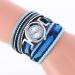 Bracelet Watch Women Rhinestone Crystal Dress Clock Wrap Lady Weave Gift Wrist Relogio Feminino CF