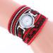 Bracelet Watch Women Rhinestone Crystal Dress Clock Wrap Lady Weave Gift Wrist Relogio Feminino CF