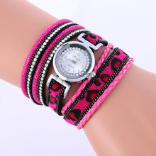 Bracelet Watch Women Rhinestone Crystal Dress Clock Wrap Lady Weave Gift Wrist Relogio Feminino CF