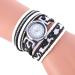 Bracelet Watch Women Rhinestone Crystal Dress Clock Wrap Lady Weave Gift Wrist Relogio Feminino CF