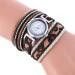 Bracelet Watch Women Rhinestone Crystal Dress Clock Wrap Lady Weave Gift Wrist Relogio Feminino CF