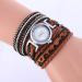 Bracelet Watch Women Rhinestone Crystal Dress Clock Wrap Lady Weave Gift Wrist Relogio Feminino CF
