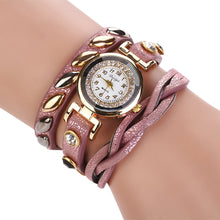 Bracelet Watch Women Rhinestone Crystal Relogio Feminino PU Leather Strap Gift Dress Clock CF