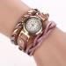 Bracelet Watch Women Rhinestone Crystal Relogio Feminino PU Leather Strap Gift Dress Clock CF