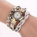 Bracelet Watch Women Rhinestone Crystal Relogio Feminino PU Leather Strap Gift Dress Clock CF