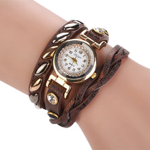Bracelet Watch Women Rhinestone Crystal Relogio Feminino PU Leather Strap Gift Dress Clock CF