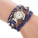 Bracelet Watch Women Rhinestone Crystal Relogio Feminino PU Leather Strap Gift Dress Clock CF