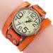 Bracelet Watch Women Vintage Design Relogio Feminino PU Leather Ladies Dress Bangle Quartz Clock CF