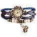 Bracelet Watches Quartz Relogio Feminino Weave Around PU Leather Cat Bracelets Lady Woman Wrist Watch Dress Clock CF
