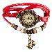 Bracelet Watches Quartz Relogio Feminino Weave Around PU Leather Cat Bracelets Lady Woman Wrist Watch Dress Clock CF