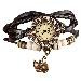 Bracelet Watches Quartz Relogio Feminino Weave Around PU Leather Cat Bracelets Lady Woman Wrist Watch Dress Clock CF