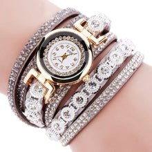 Bracelet Watches Women Rhinestone Crystal Dress Clock Relogio Feminino Analog Quartz Watch Gift CF