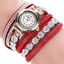 Bracelet Watches Women Rhinestone Crystal Dress Clock Relogio Feminino Analog Quartz Watch Gift CF