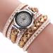 Bracelet Watches Women Rhinestone Crystal Gold Dress Clock Quartz Ladies Gift Relogio Feminino CF