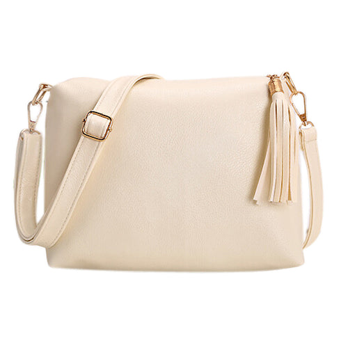 er women bag soft leather crossbody bag shoulder bags women messenger bags candy color small tassel bolsos CF