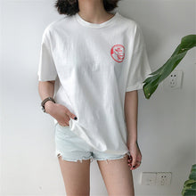 Character Letter Print t-shirt Plus Size  New Fashion Harajuku Women T shirts Casual Short Sleeve O-neck Tops 72679 SM6