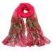 Chiffon ScarfWomen Flower Cashmere Scarf tops Womens Ladies Voile Stole Scarves Wraps Shawl Scarf CF