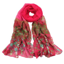 Chiffon ScarfWomen Flower Cashmere Scarf tops Womens Ladies Voile Stole Scarves Wraps Shawl Scarf CF