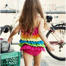 Children Swimwear Tassel Girls Swimwear Baby Kids Biquini Infantil Swimsuits Girls Bikini Girl Bathing Suit CH25 CF