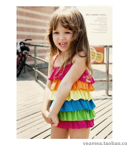 Children Swimwear Tassel Girls Swimwear Baby Kids Biquini Infantil Swimsuits Girls Bikini Girl Bathing Suit CH25 CF