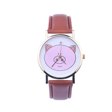 Creative Boy Girl Watch Kids Cute Pig Printed Watches Faux Leather Men Analog Watch Student Relogio CF