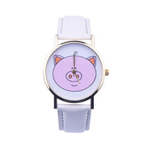 Creative Boy Girl Watch Kids Cute Pig Printed Watches Faux Leather Men Analog Watch Student Relogio CF