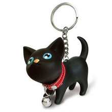 Cute Cat Kitten Keychain Hook Decoration For Handbag Keyring Bell Key Chain Rings For Handbags Accessories CF