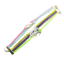 DIY Women Infinity Love Charm Bracelet Leather Bangle Jewelry Chain woven leather bracelet Best gift GB5068 Just For You CF