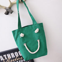 Designer Handbags Women Canvas Smile Face Bags bolsos femenina Shoulder Tote Bag Casual Handbag CF