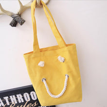Designer Handbags Women Canvas Smile Face Bags bolsos femenina Shoulder Tote Bag Casual Handbag CF