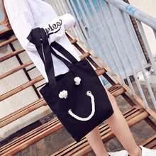 Designer Handbags Women Canvas Smile Face Bags bolsos femenina Shoulder Tote Bag Casual Handbag CF