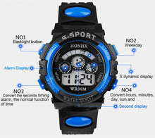 Digital Watch Children Boy LED Alarm Top Luxury Military Army Clock Date Relogio Masculino CF