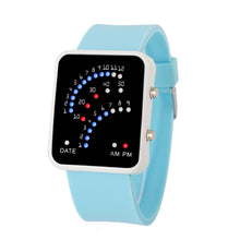 Digital Watch Women Relogio Montre Dress Clock Futuristic Japanese Style Multicolor LED Silicone Band Watch CF