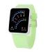 Digital Watch Women Relogio Montre Dress Clock Futuristic Japanese Style Multicolor LED Silicone Band Watch CF