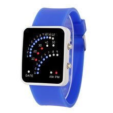 Digital Watch Women Relogio Montre Dress Clock Futuristic Japanese Style Multicolor LED Silicone Band Watch CF