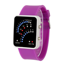 Digital Watch Women Relogio Montre Dress Clock Futuristic Japanese Style Multicolor LED Silicone Band Watch CF
