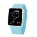 Digital Watch Women Relogio Montre Dress Clock Futuristic Japanese Style Multicolor LED Silicone Band Watch CF