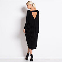 Dress Women Sexy Long Dresses Vestidos Loose Casual Party Long sleeve beach backless Solid Vestido de festa CF