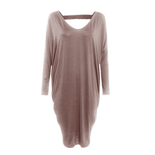 Dress Women Sexy Long Dresses Vestidos Loose Casual Party Long sleeve beach backless Solid Vestido de festa CF