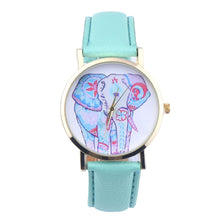 Elephant Pattern Leather Watch Women Dress Watches Quartz Watch Bracelet Mujer Montre Women Top Relogio Luxury Gift CF