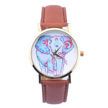 Elephant Pattern Leather Watch Women Dress Watches Quartz Watch Bracelet Mujer Montre Women Top Relogio Luxury Gift CF