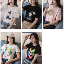Embroidery T-shirts New  Women Summer T Shirt Fashion Tops Plus Size Female Short Sleeve t shirts 72610 SM6