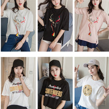 Embroidery T-shirts New  Women Summer T Shirt Fashion Tops Plus Size Female Short Sleeve t shirts 72610 SM6